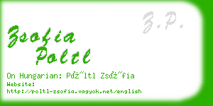 zsofia poltl business card